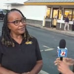 Beloved Biscuitville drive-thru worker battling cancer showered with community surprise thanks to social media
