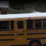 Video captures chaos aboard school bus before parent taken into custody
