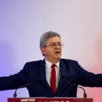 French far-left leader Melenchon close to presidential runoff, poll shows