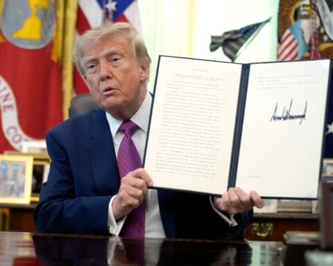 Trump signs order renaming Lake Ontario as 'Lake America' in the United States