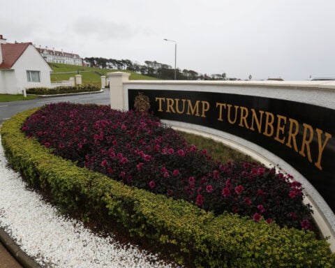 Prosecutors say seven charged with damaging Trump Scottish golf course had 'terrorism connection'
