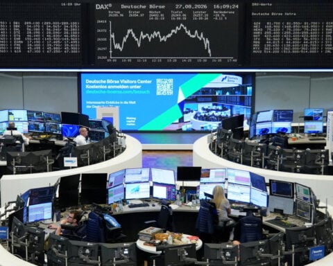 Shares set for weekly gain, FX, bonds await Warsh's Jackson Hole debut