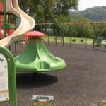 Mom raises questions after young daughters charged with criminal mischief over broken swing