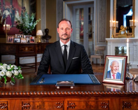 Norway's King Haakon honours 'dear father' Harald in first speech as sovereign
