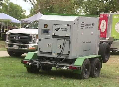 Food trucks at a Sacramento event ditch gas generators for quiet battery banks
