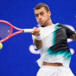 Madison Keys and Flavio Cobolli in early action at the US Open, with rain delaying everything else