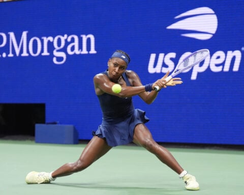 Coco Gauff opens her quest for a second US Open title with a win over Sonmez