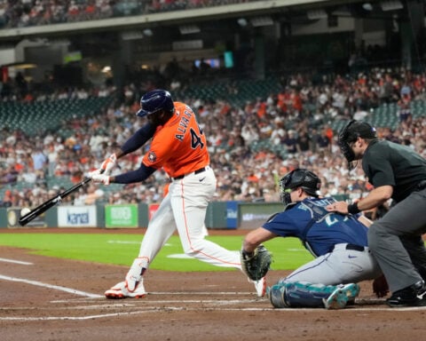 Yordan Alvarez is driving toward a Triple Crown, but he's happiest driving his family's RV