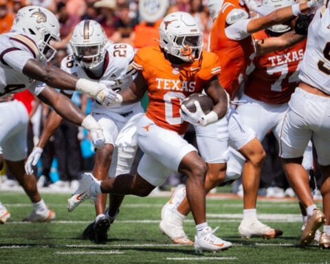 Arch Manning throws four TD passes and No. 5 Texas eases past Texas State in season opener 59-7