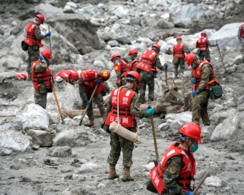 On the ground in China’s wiped-out border zone, the fate of hundreds is still unknown