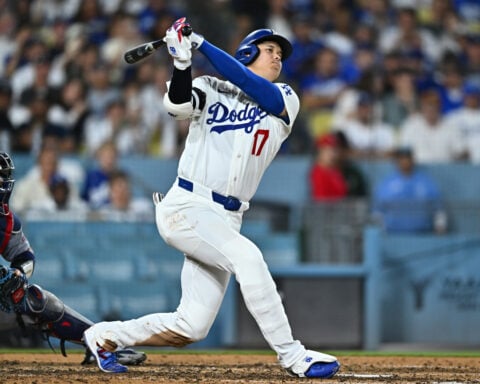 Shohei Ohtani out of lineup again but Dodgers optimistic about Monday return