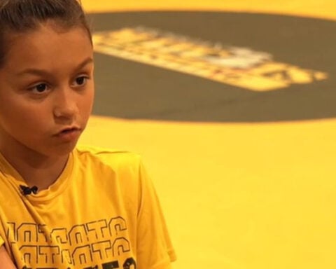 8-year-old deaf wrestler Grace Tiefel competes without limits