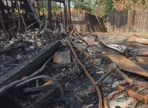 Michigan father loses sentimental items in fire fueled by strong winds