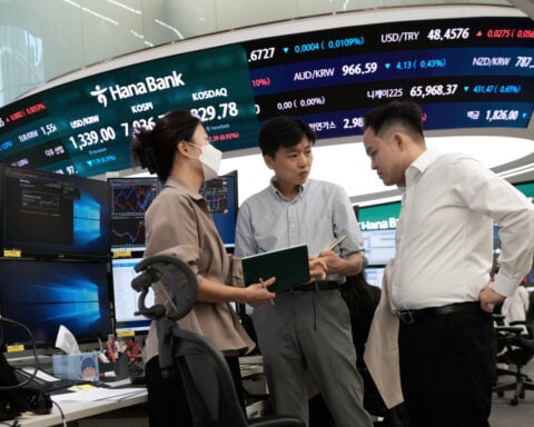 Asian shares and US futures decline, while oil prices press higher