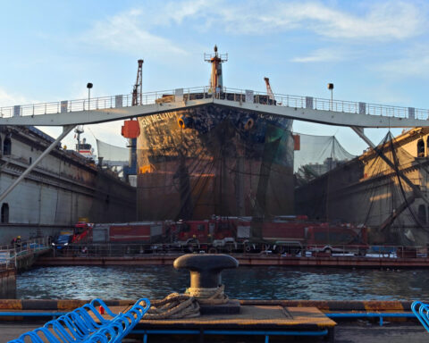 25 dead after cargo ship catches fire in China's port, state media says