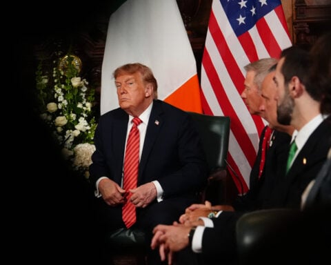 Trump says he'd like to see a unified Ireland as he visits for golf at his Doonbeg course