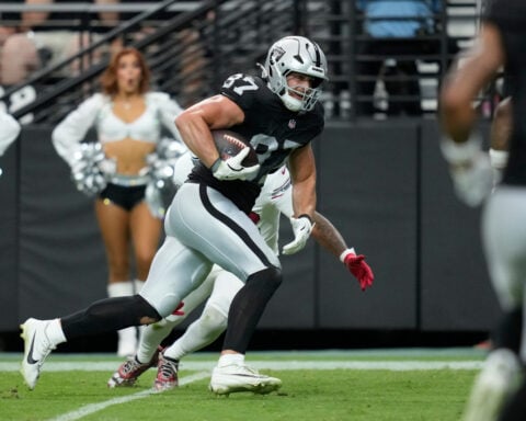 Raiders sign tight end Michael Mayer to a 3-year, $45M contract extension, AP source says