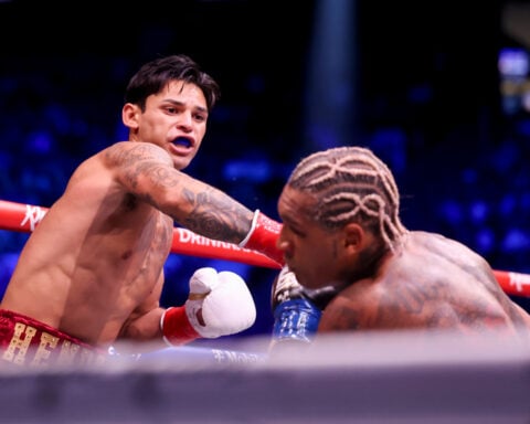 Ryan Garcia impressively defends WBC welterweight title with 2nd-round TKO of Conor Benn