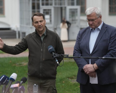 Russian drone hits train near Ukraine-Poland border soon after visiting dignitaries passed through