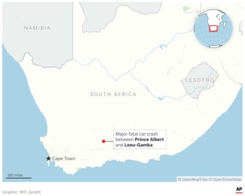 A road crash involving multiple vehicles in South Africa kills at least 21 people