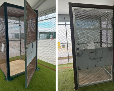 ‘Alligator Alcatraz’ put detainees in metal cages labeled ‘calming areas,’ watchdog finds