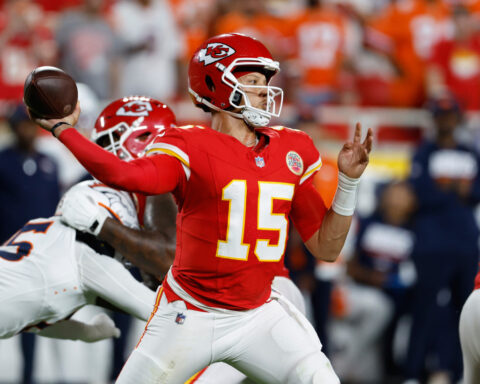 Patrick Mahomes shines on his surgically repaired knee in Chiefs' season-opening rout of Broncos