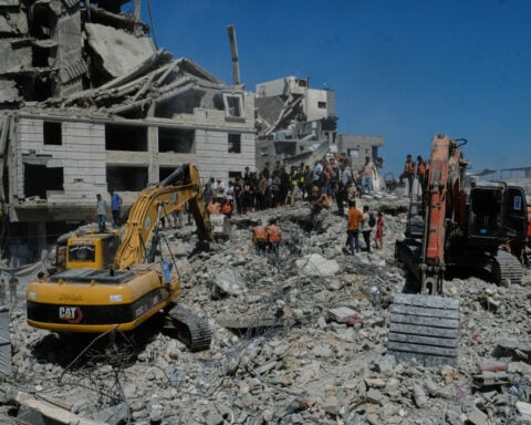 Building collapse in Gaza kills at least 19 people, and other Mideast developments