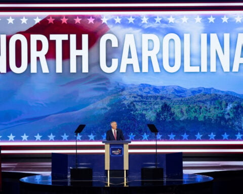 Trump, in North Carolina, says Democrats are soft on crime and communism