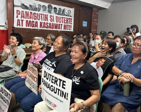 Former Philippine President Rodrigo Duterte appears in court in The Hague