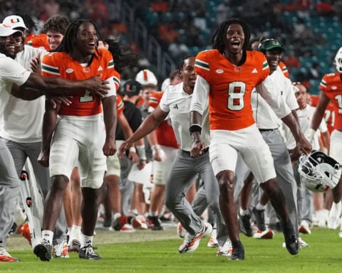 No. 5 Miami is showing off its depth on offense after 2 blowout wins to open the season