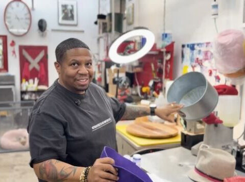 Master milliner transforms silent battle against depression into wearable art