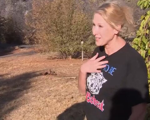 Woman’s home saved by volunteer firefighters who used to be her students battling Gracemont Fire
