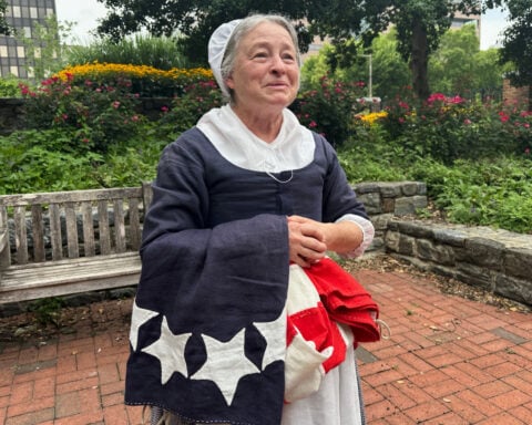 Scenes from a colonial resurrection: First-person interpretations of history draw America 250 crowds