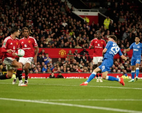 Raphinha hat trick sparks Barcelona's 7-2 rout of Racing in La Liga, Man United upset in League Cup