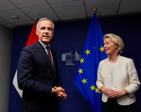 EU chief Ursula von der Leyen says she wants Canada to become the bloc's 1st associate member