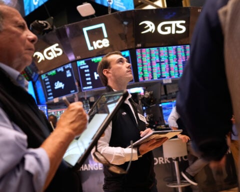 US stocks jump after oil prices fall and pressure from the bond market eases