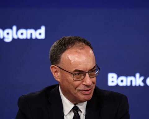 BoE's Bailey says outlook too uncertain to judge market bets on four rate hikes