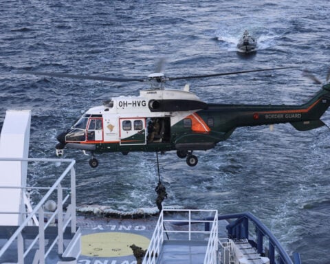 Finland practices ship boardings at sea to stop undersea sabotage