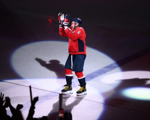 NHL star Alex Ovechkin says he's 'for peace and love' after appearing in ad for Putin-aligned party