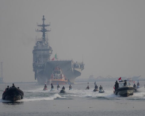 Indonesia welcomes its first aircraft carrier, prompting debate over cost and military ambitions