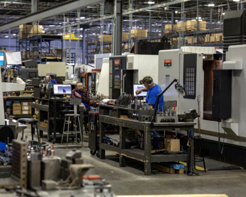 US factory production falls in August; outlook clouded by rising costs