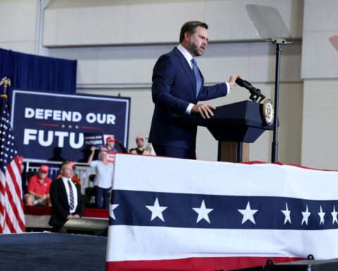 Vance campaigns in red Iowa but barely mentions competitive Senate race