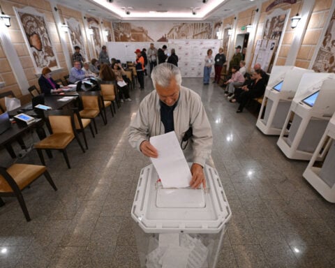Ruling pro-Putin party set to win Russia’s tightly controlled wartime parliamentary election