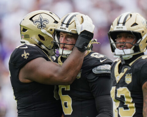Tyler Shough and the Saints produce two big drives at the end to topple the Ravens 24-17