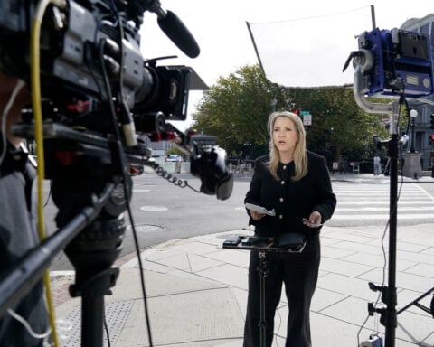 Natalie Harp showed Trump coverage clips before he issued media ban