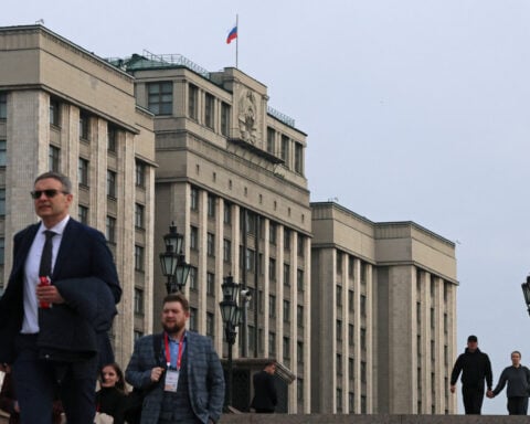 France condemns Russian parliamentary elections that ruling party is set to win