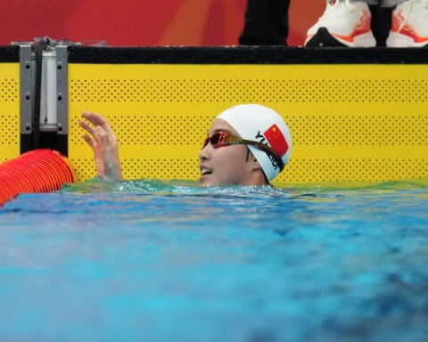 Chinese 13-year-old Yu Zidi wins second gold medal in the pool at Asian Games