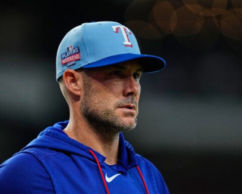 Texas Rangers at .500 go into final week leading AL West, have been close to top all year