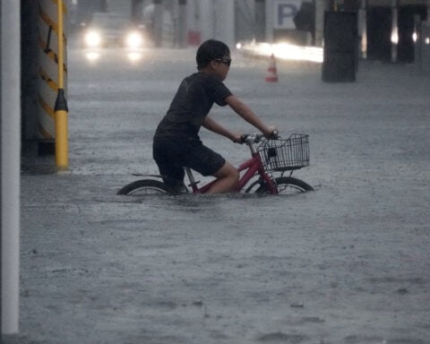 Typhoon approaches eastern Japan, prompting flood and landslide warnings