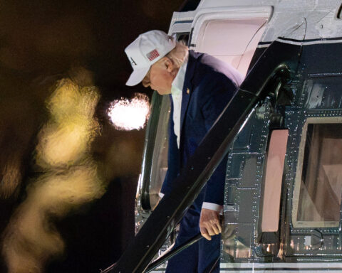 Trump inaugurates new White House helipad, but networks skip coverage during First Amendment fight